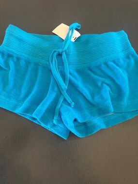 Hardtail Turquoise Knit Lounge Shorts terry size jr. Xsmall